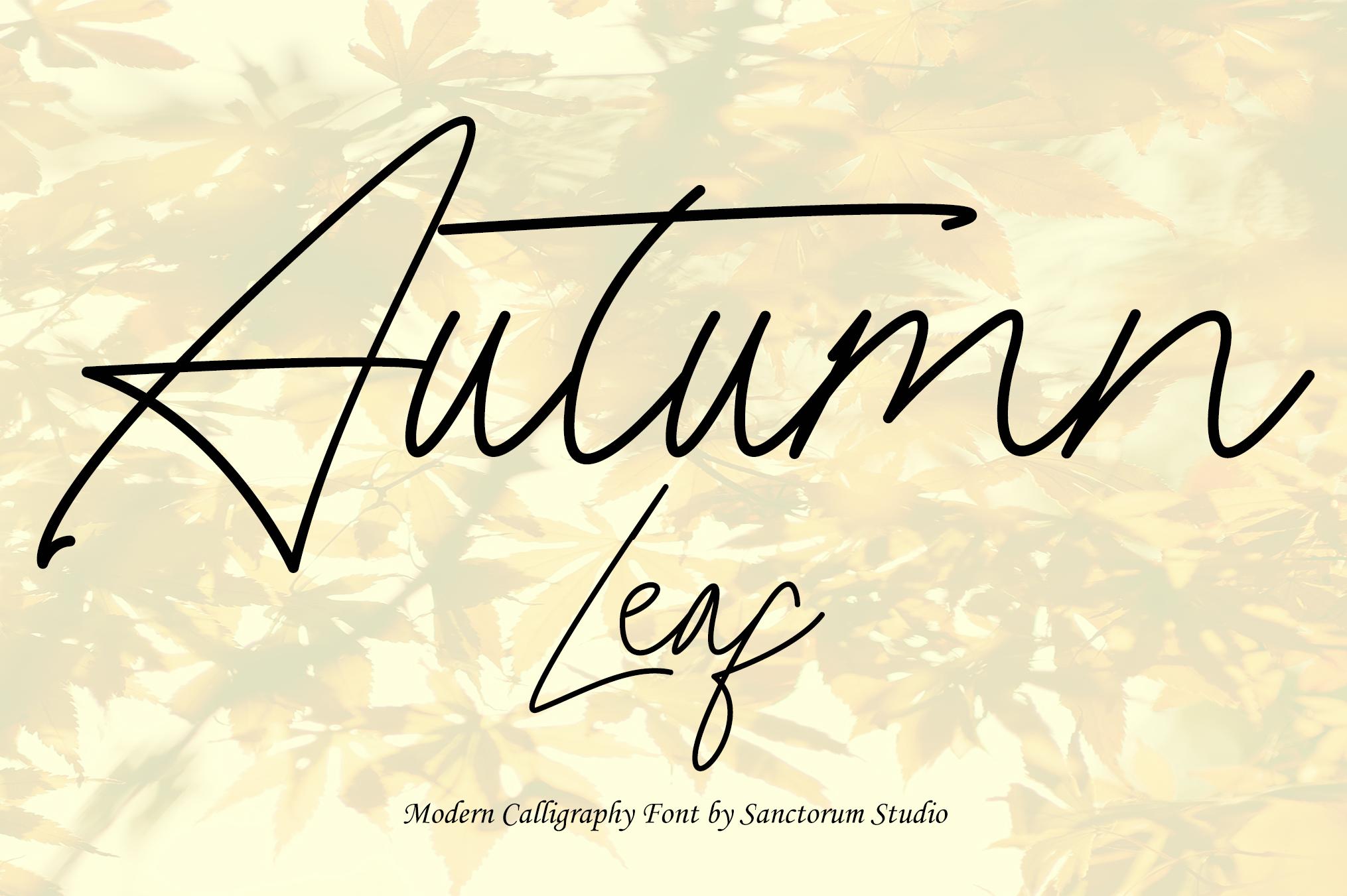 Autumn Leaf Font