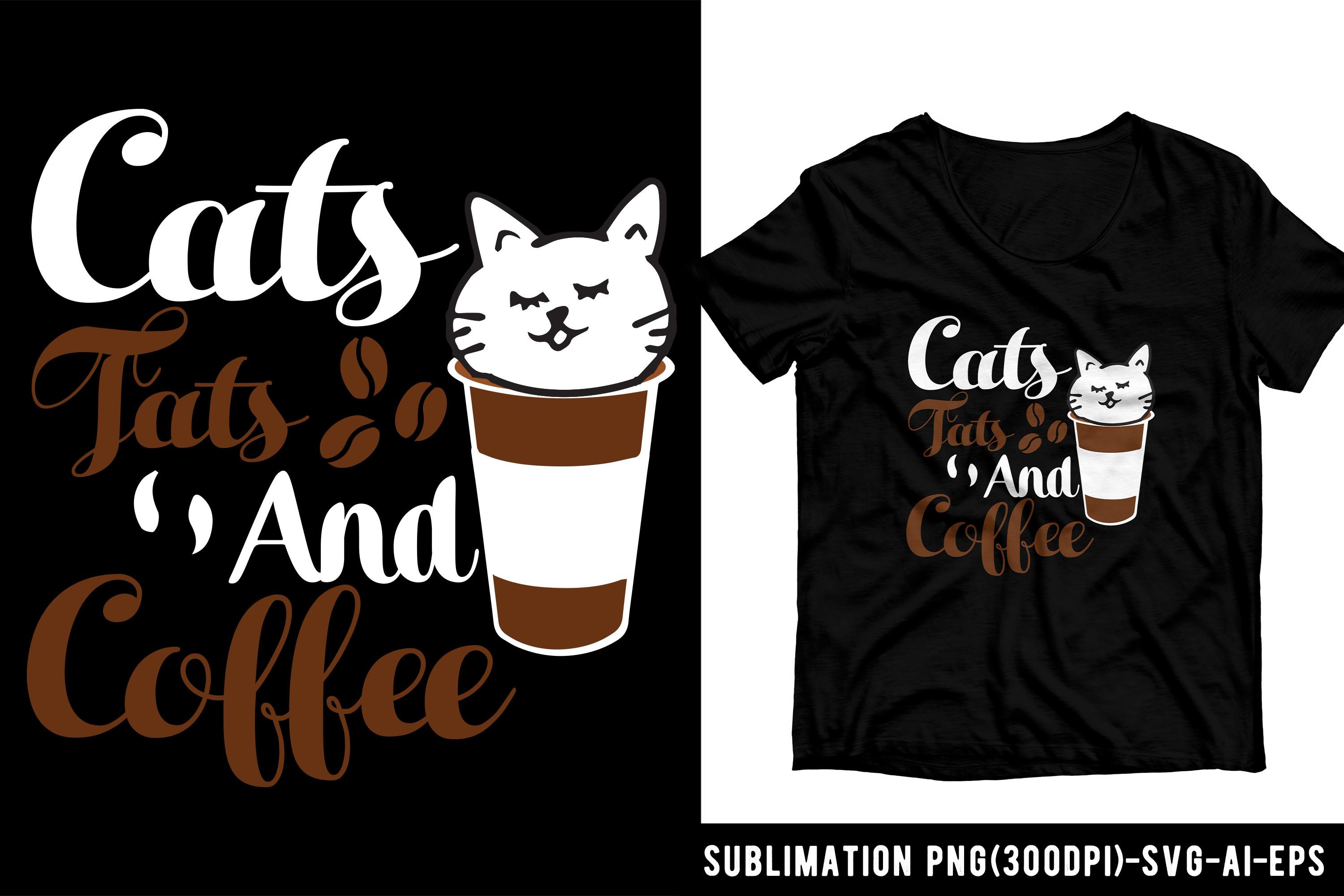 Coffee Cat T-shirt Design