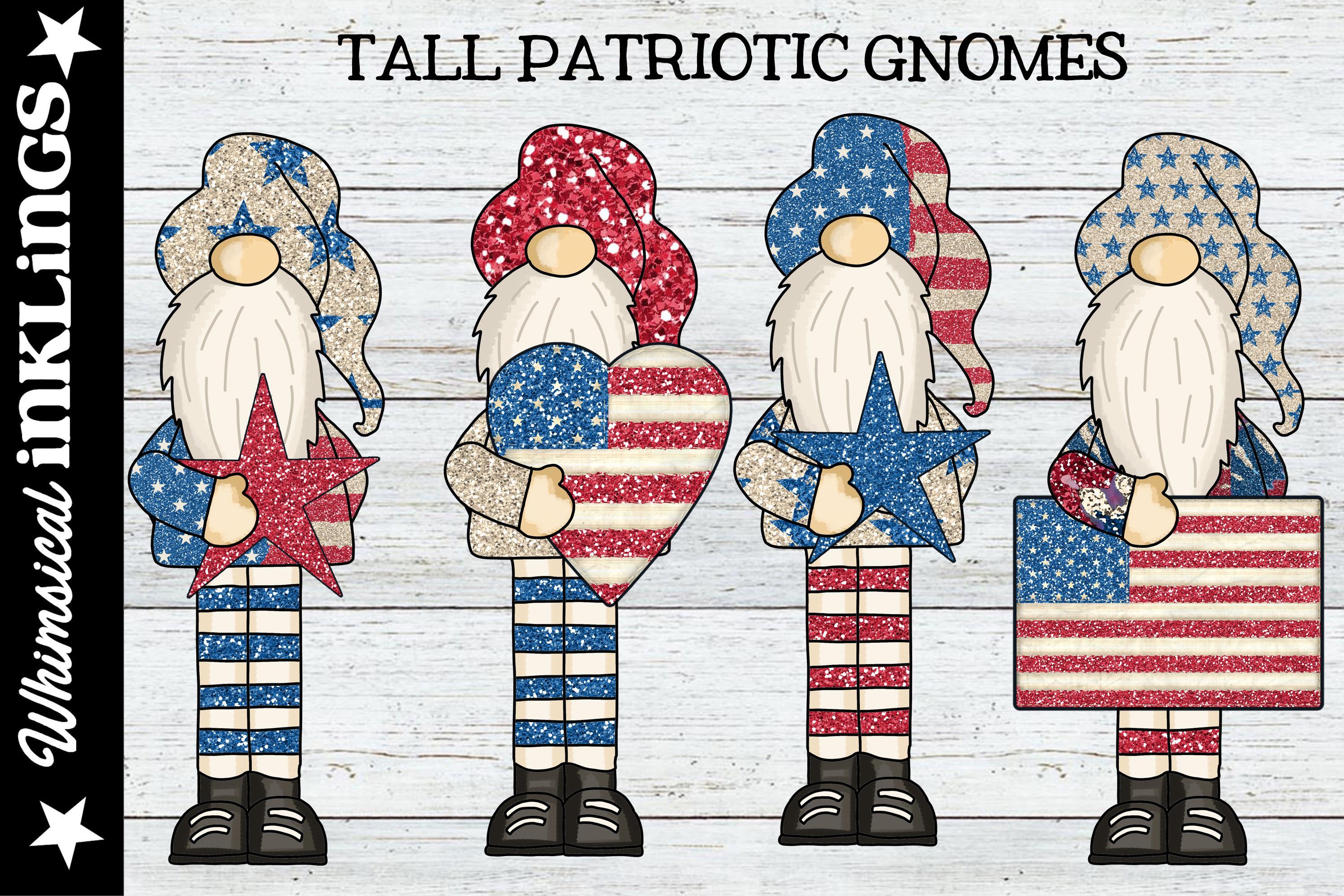Tall Patriotic Gnomes