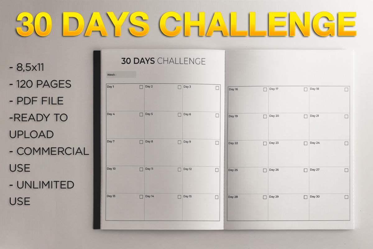 30 Days Challenge | KDP Template