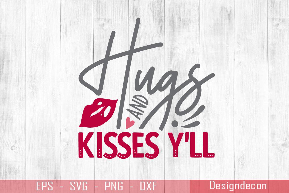 Hugs and Kisses Minimalist Typography