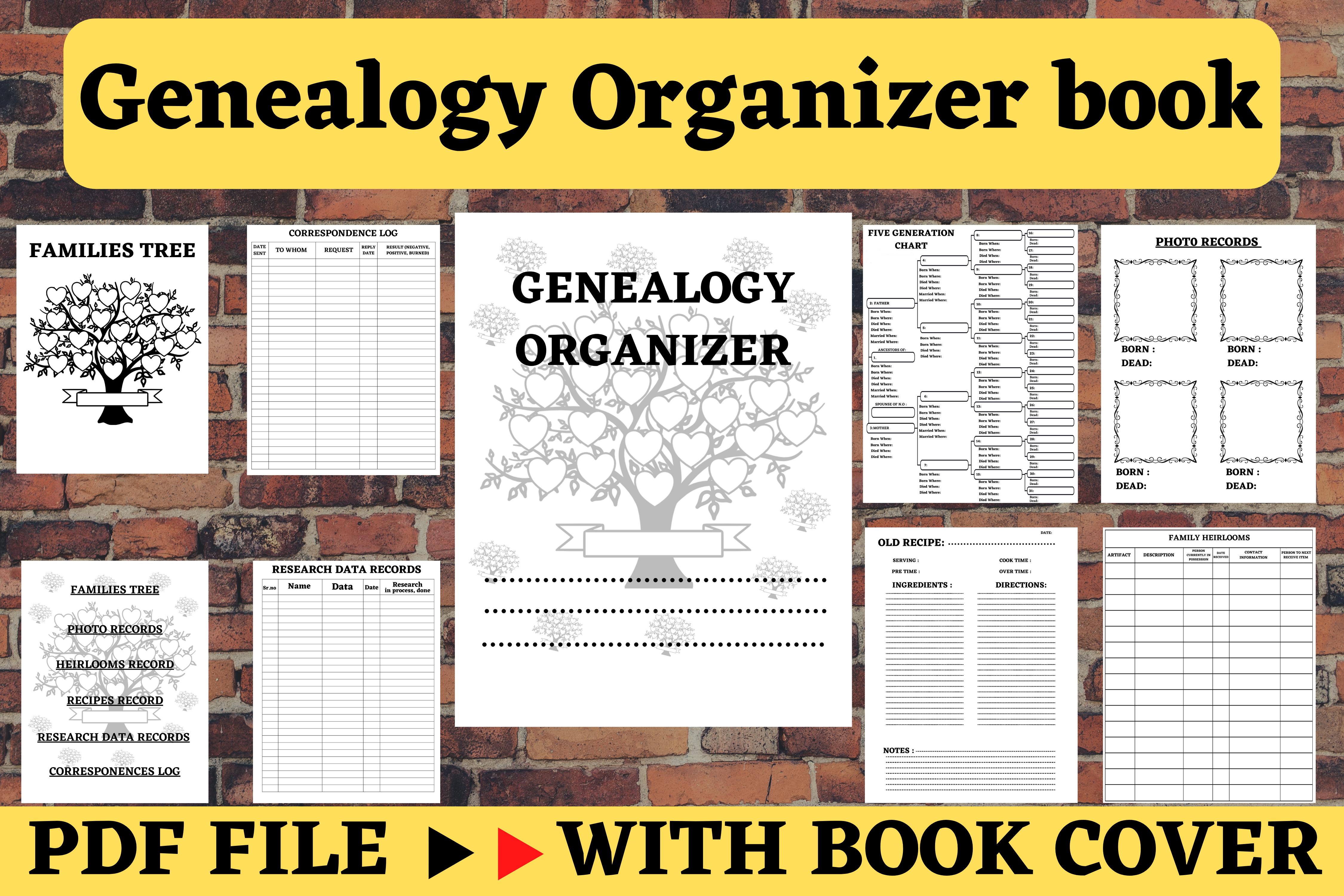 Genealogy Organizer Notebook