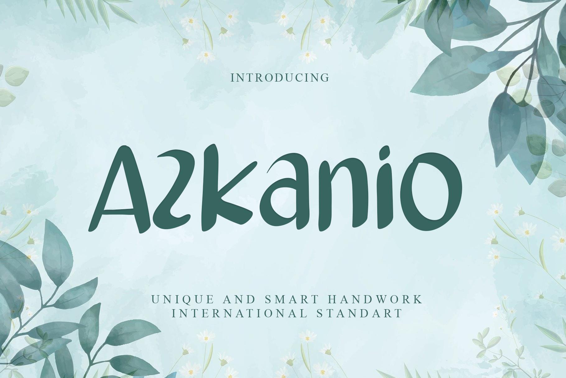 Azkanio Font