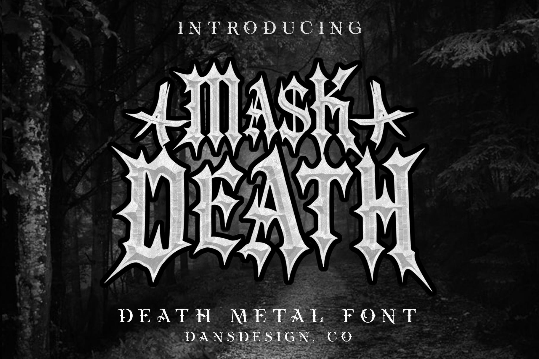 Mask Death Font