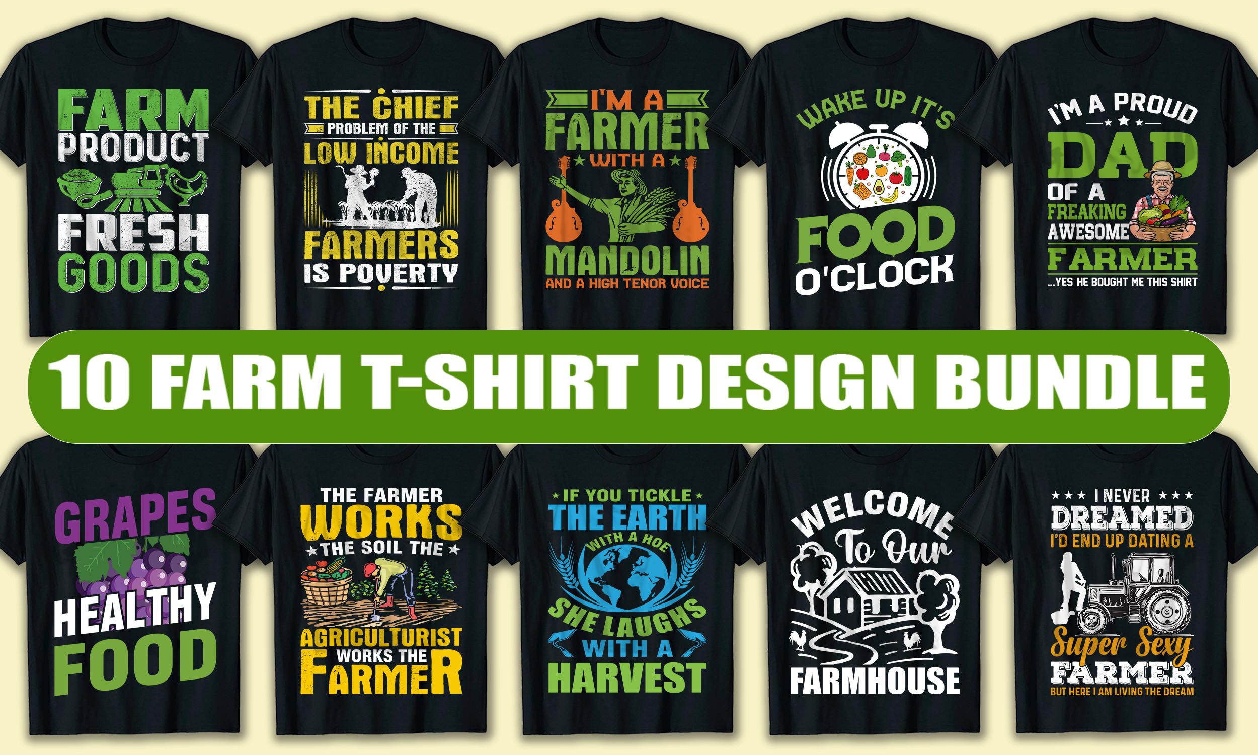 Farm T Shirt Design Bundle SVG