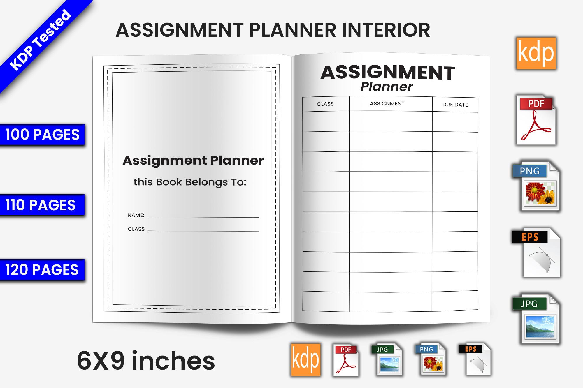 Assignment Planner Log Book | KDP Interi