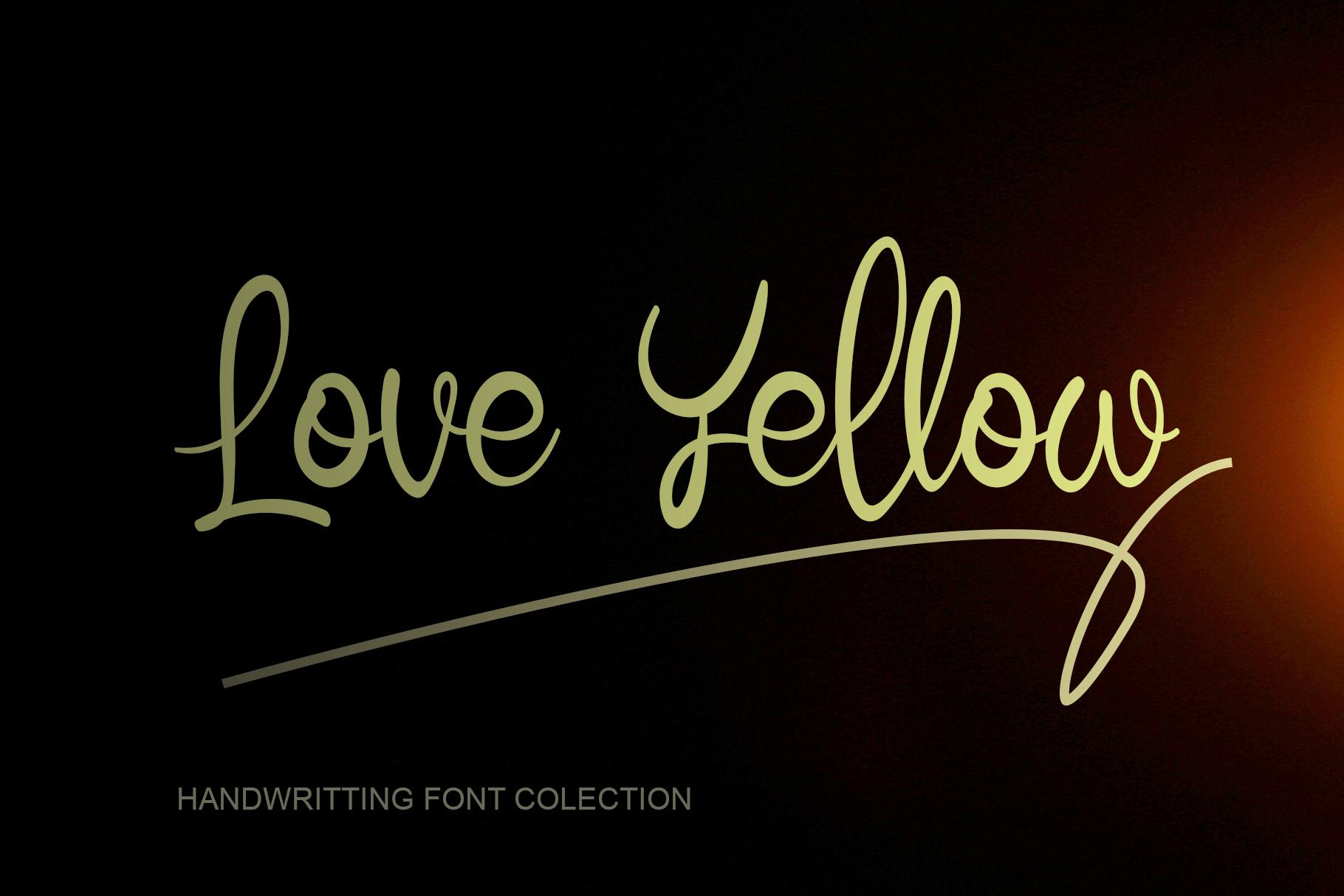 Love Yellow Font