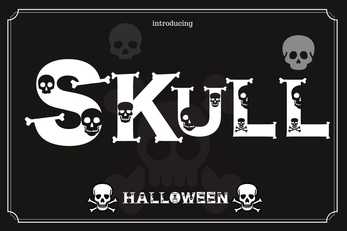 Skull Halloween Font