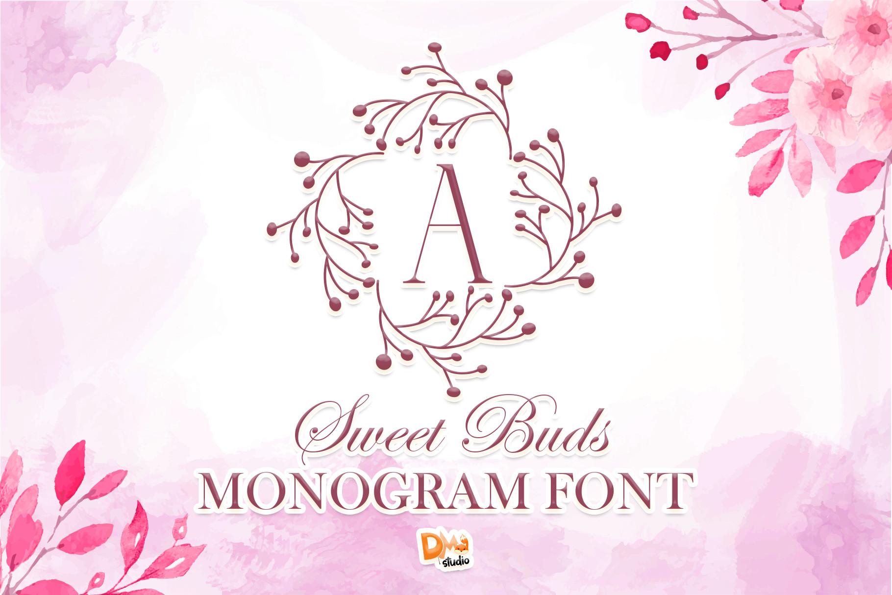 Sweet Buds Monogram Font Free & Premium Download