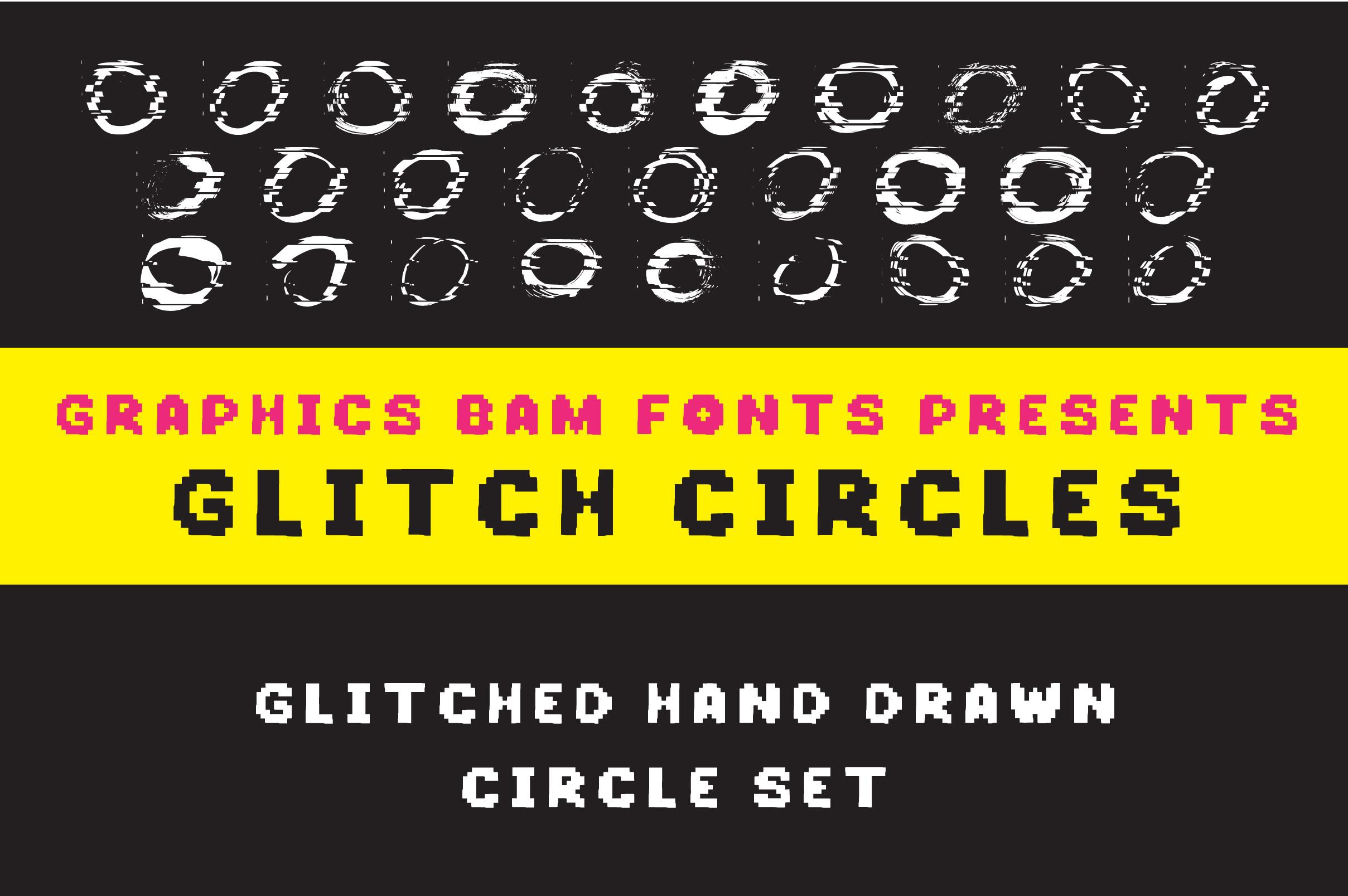 Glitch Circles Font