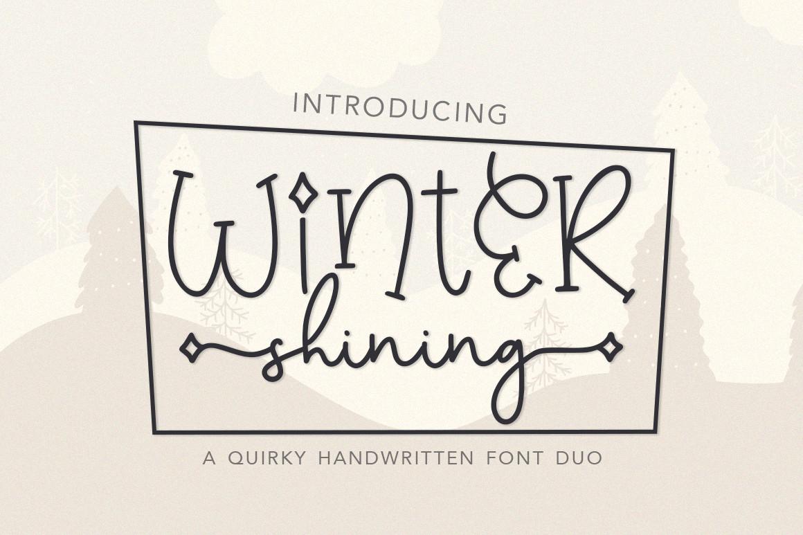Winter Shining Font