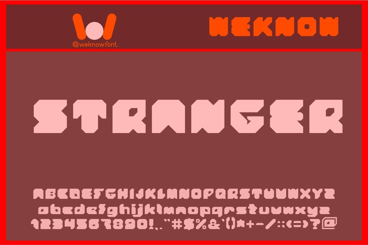 Stranger Font
