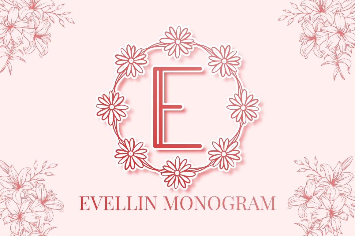 Evellin Monogram Font