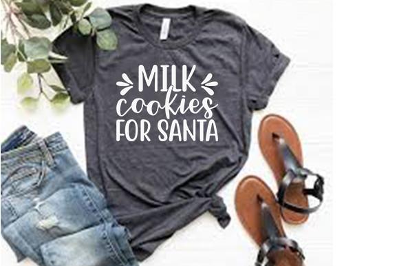 Christmas Svg Design, Milk Cookies for