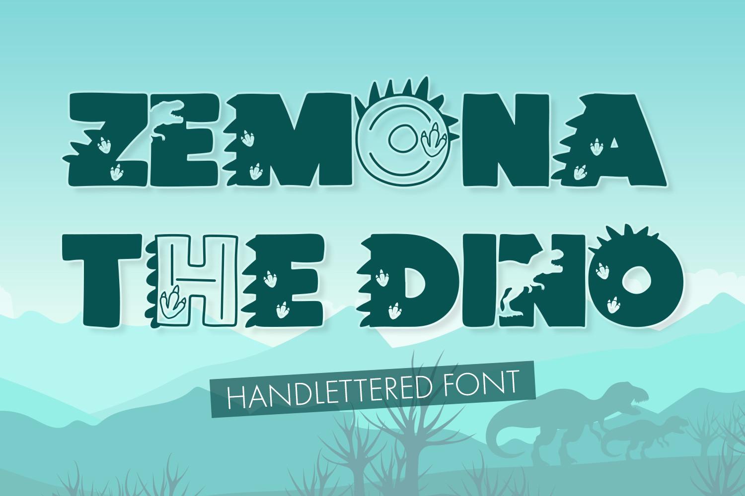 Zemona the Dino Font