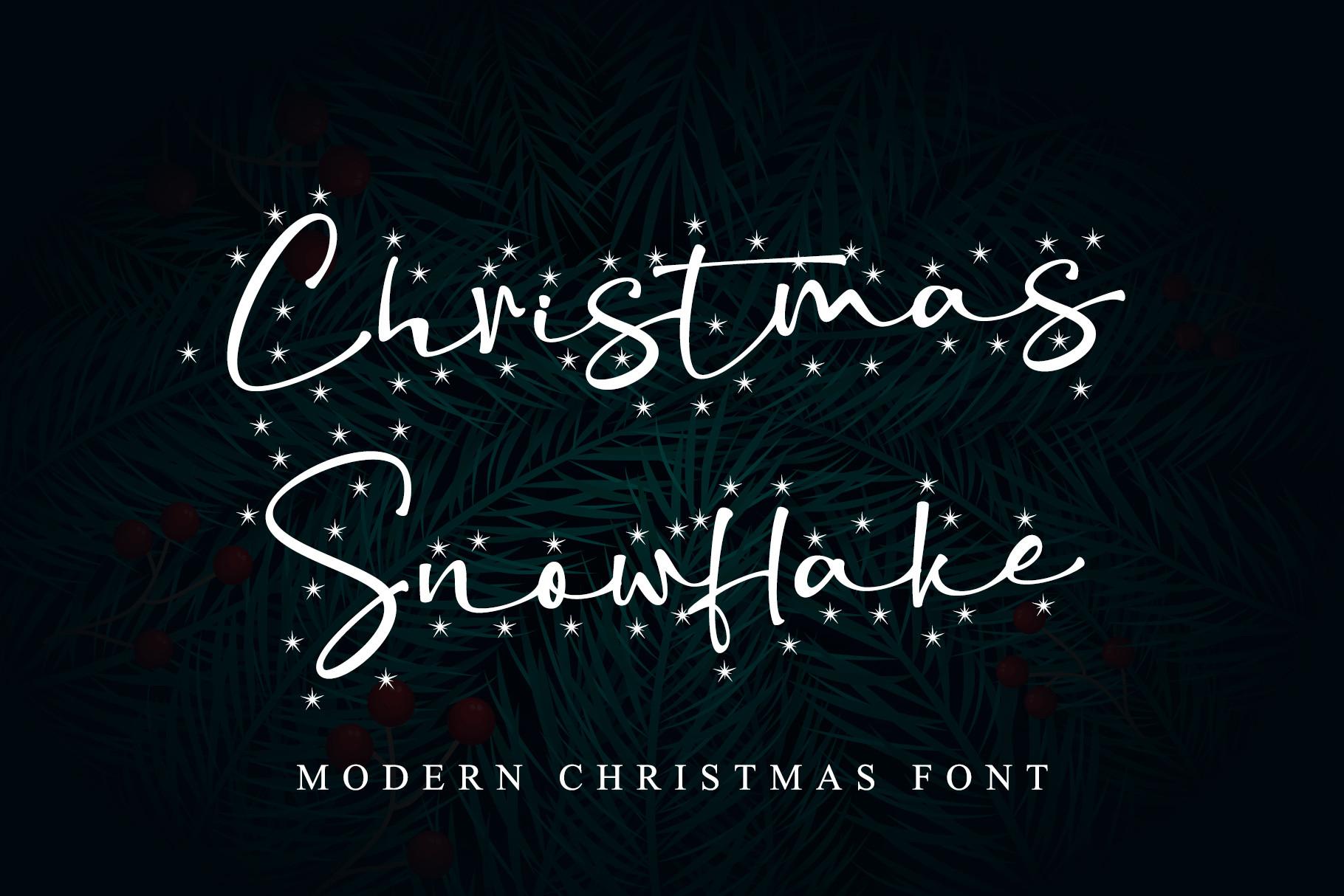 Christmas Snowflake Font