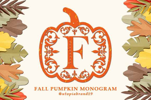 Fall Pumpkin Monogram Font