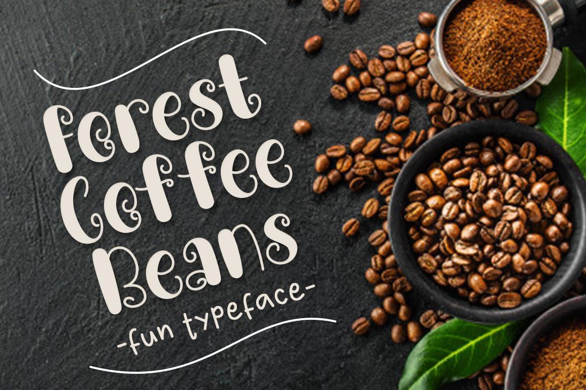 Forest Coffee Beans Font