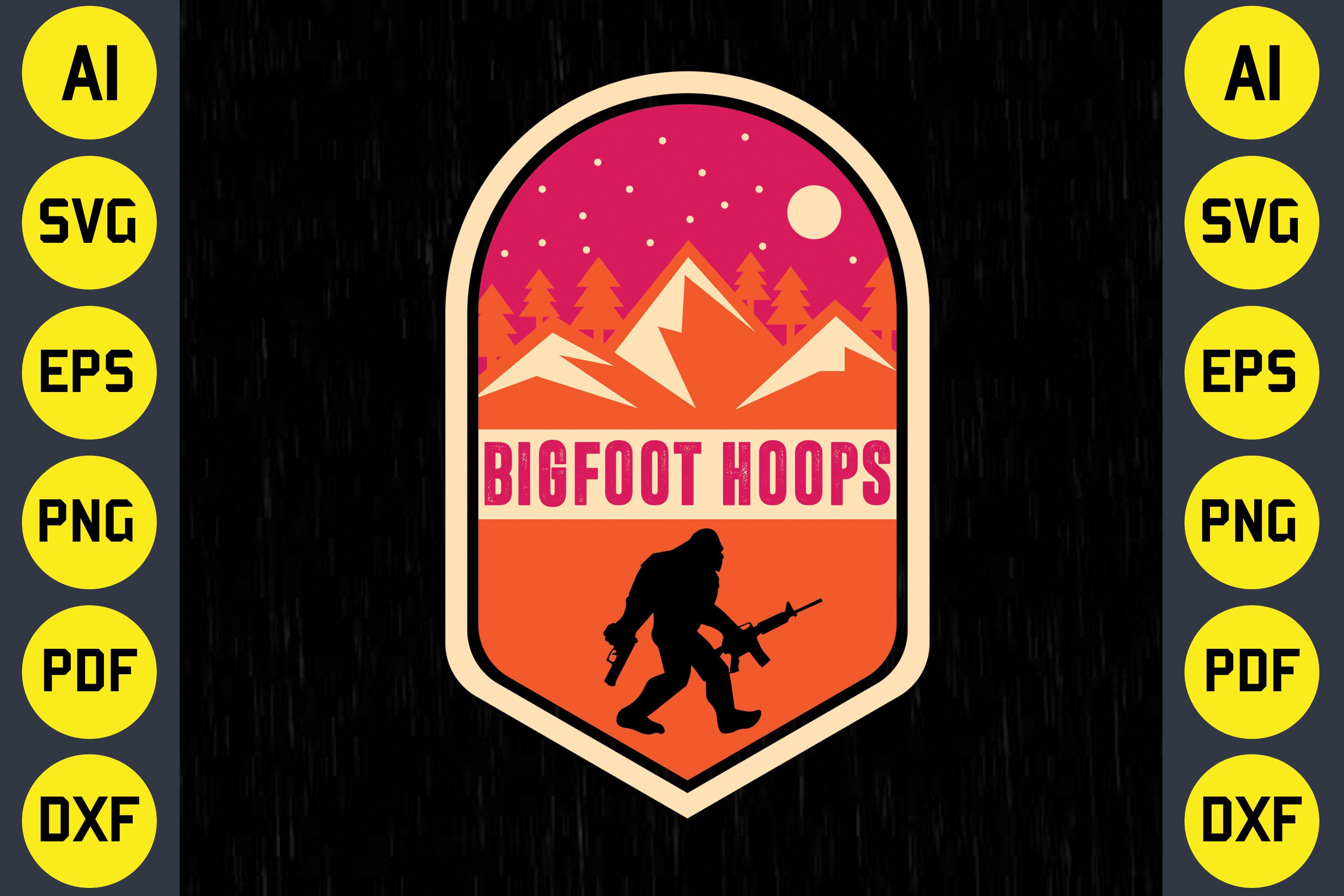 Bigfoot Hoops - Bigfoot T-Shirt Design