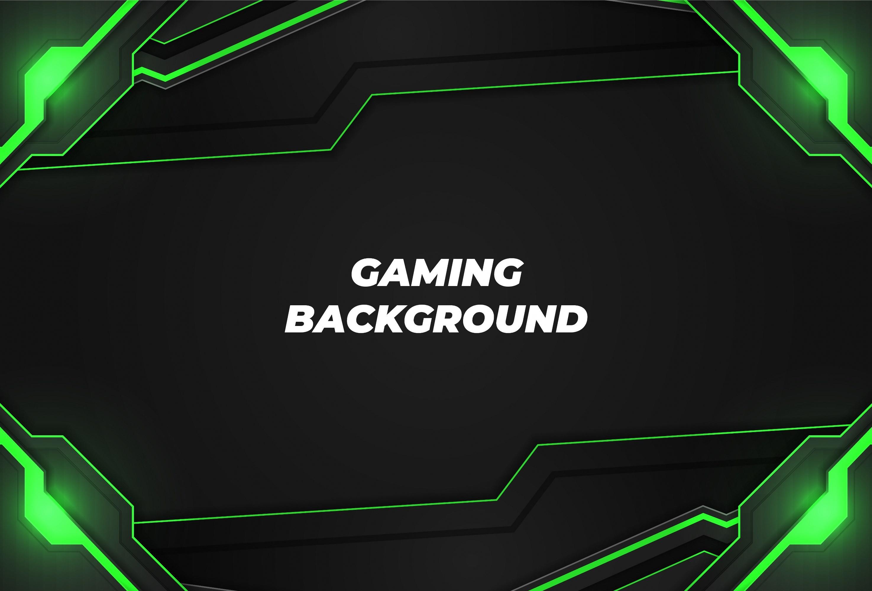 Gaming Background Black and Green