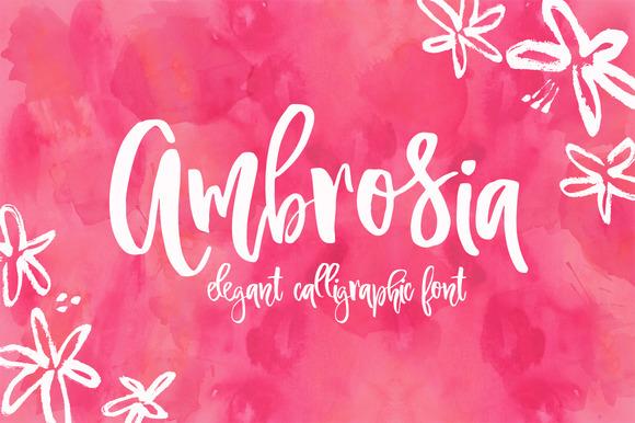 Ambrosia Script Font