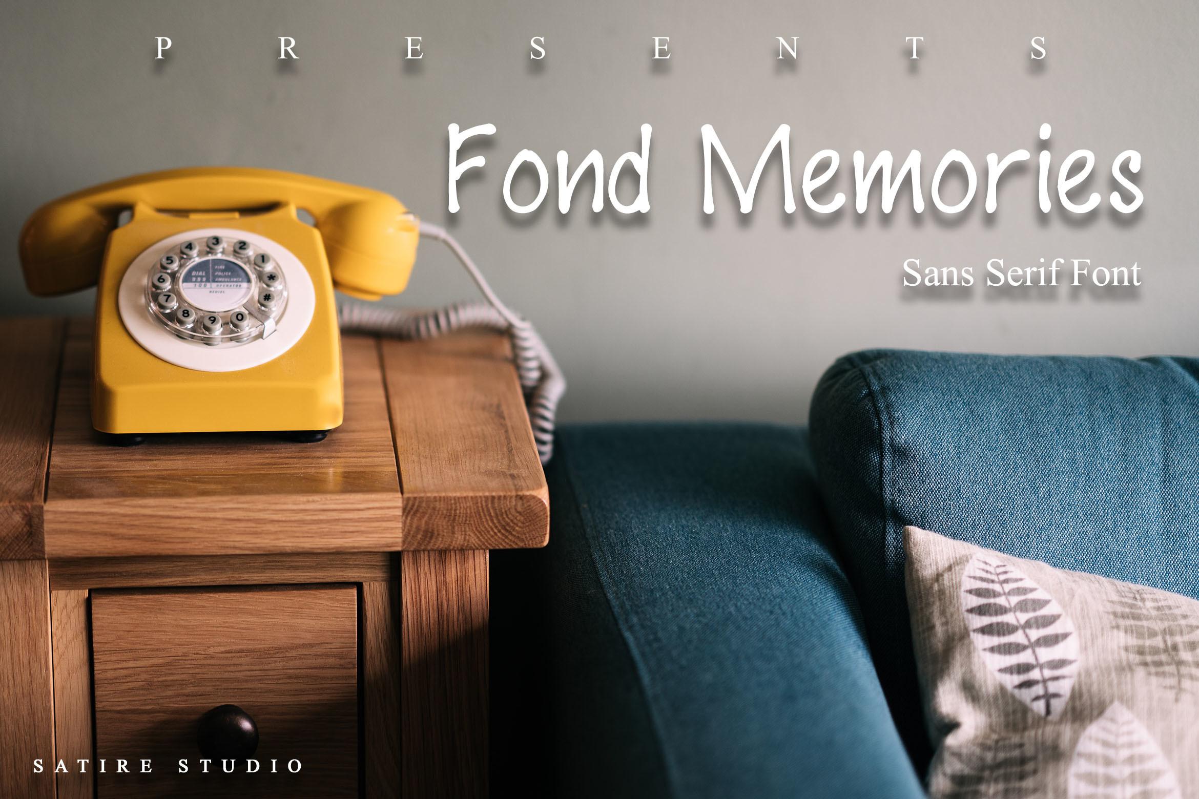 Fond Memories Font