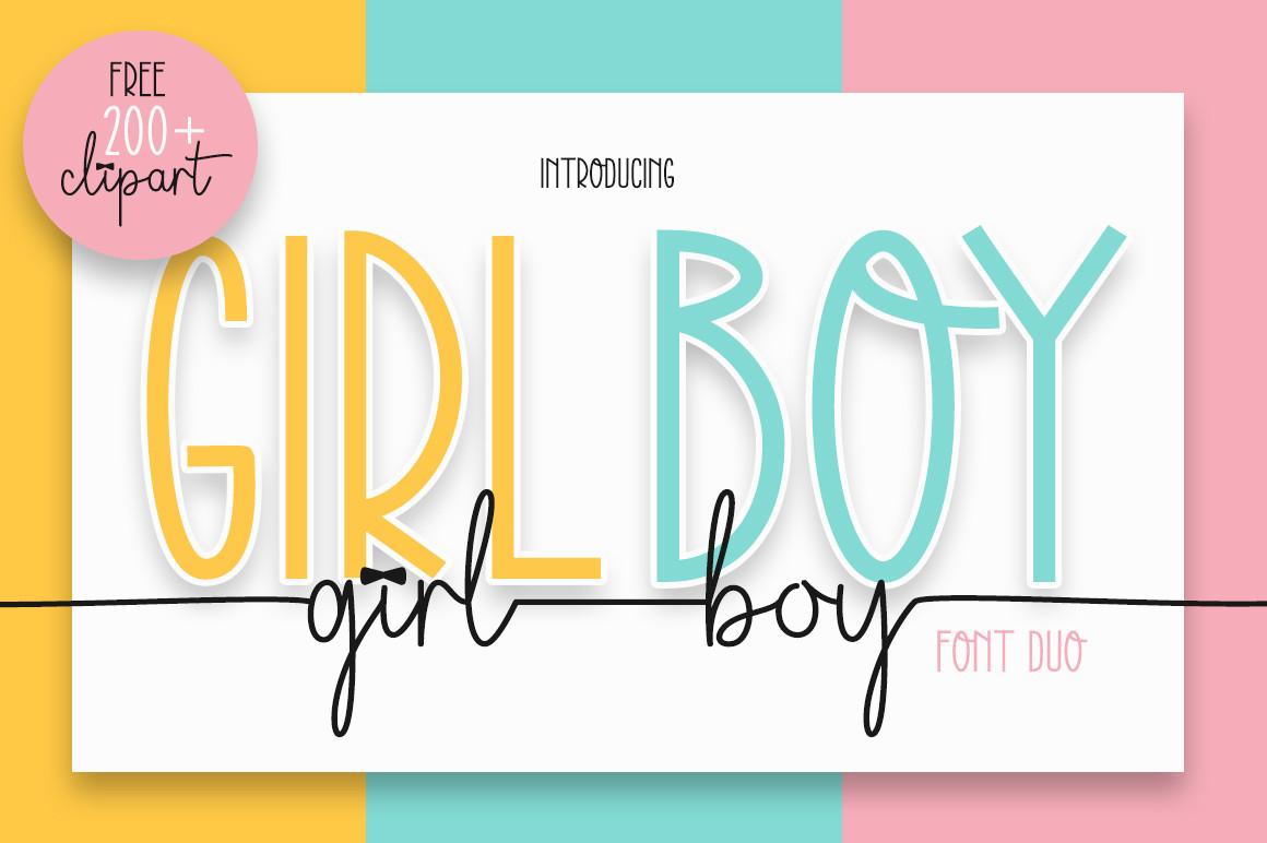 Girl Boy Font