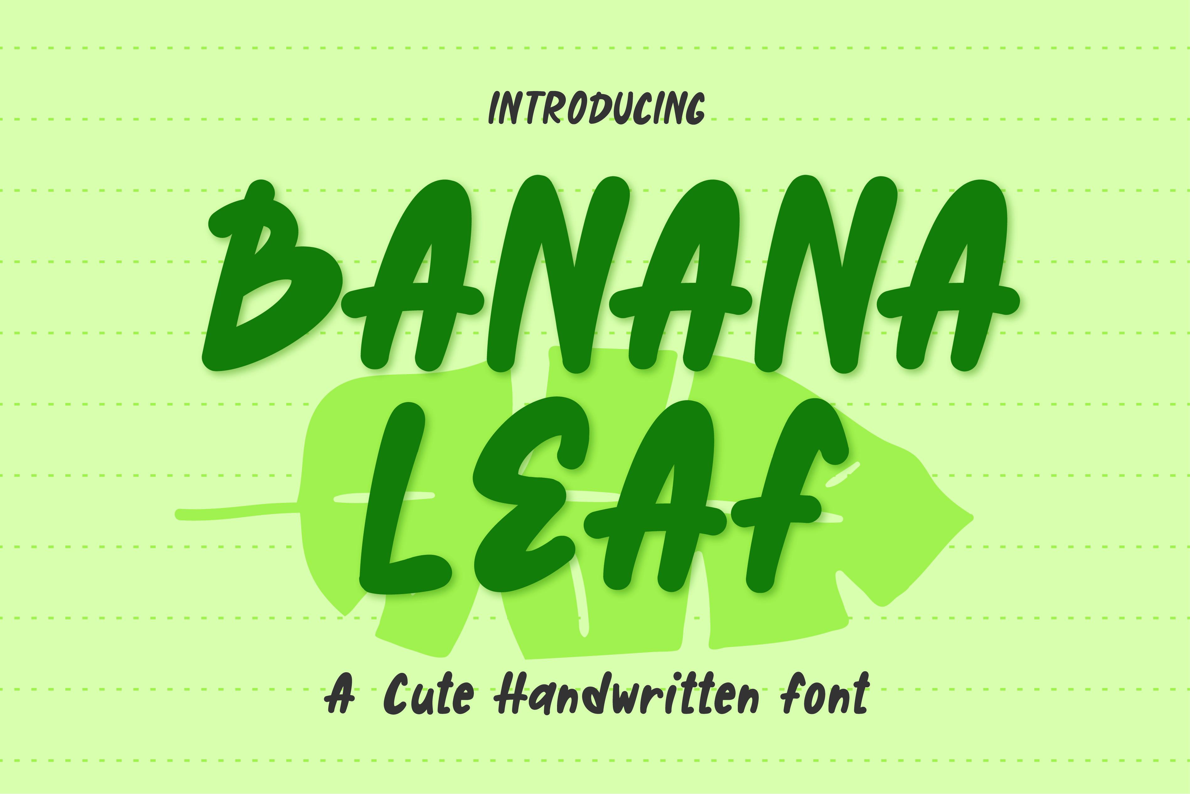 Banana Leaf Font