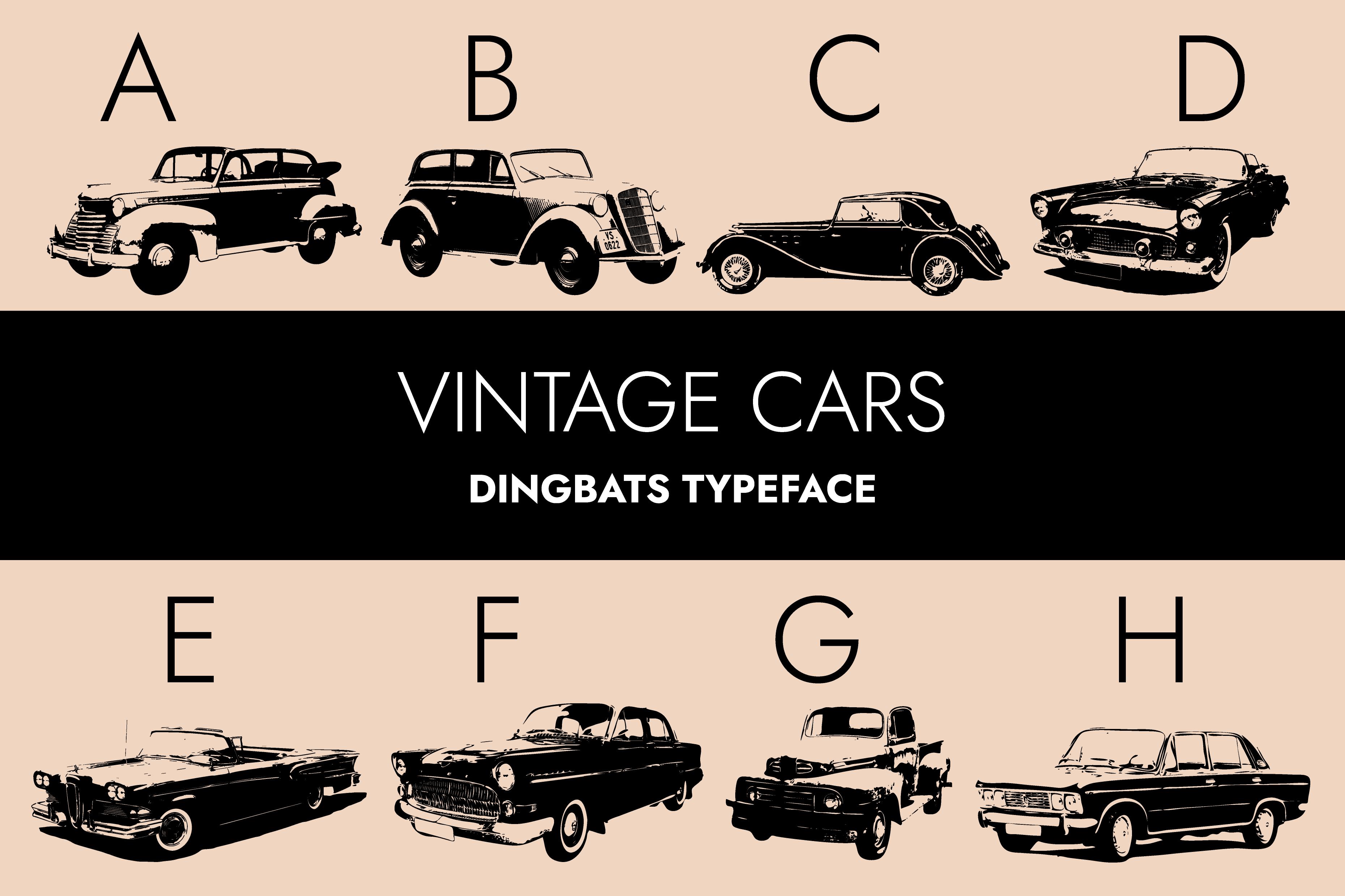 Vintage Cars Font