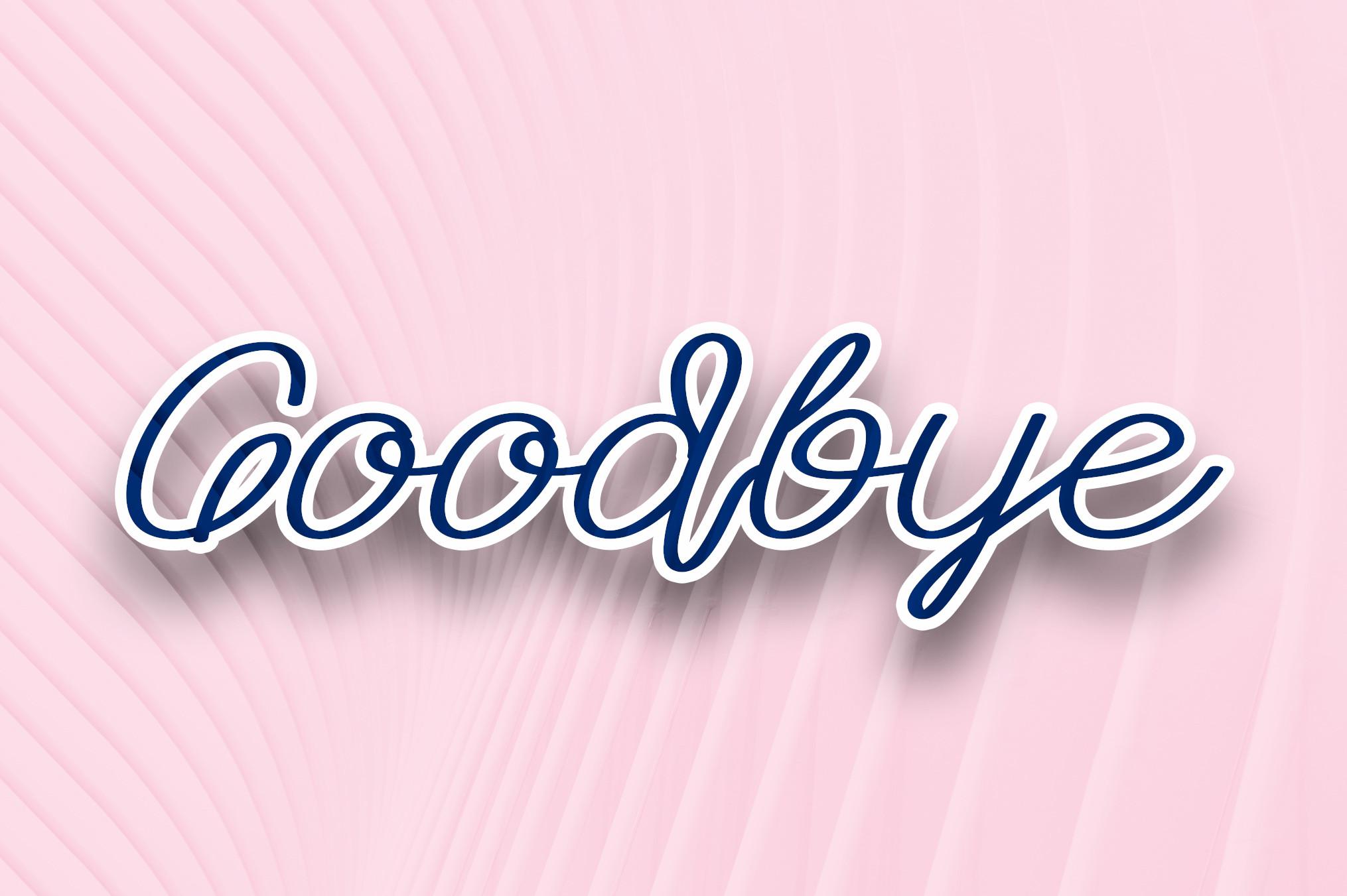 Goodbye Font