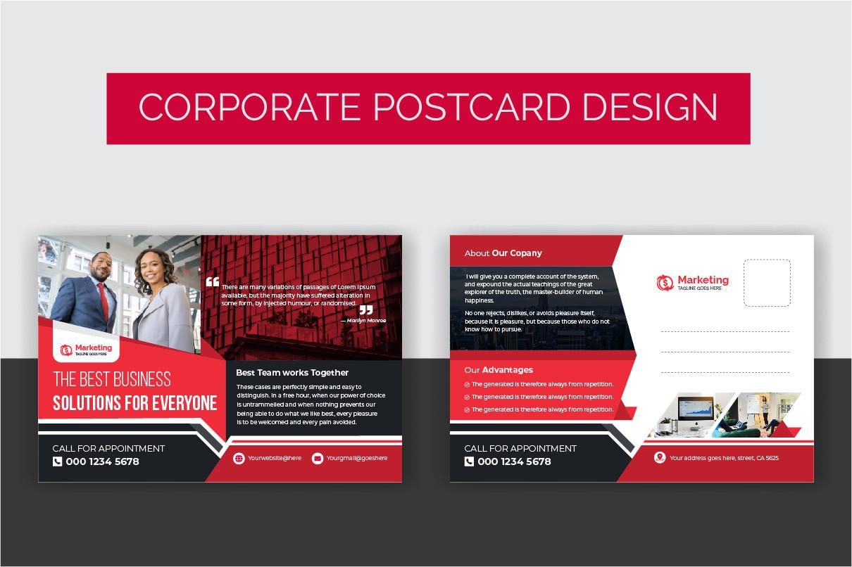 Corporate Postcard Design Template