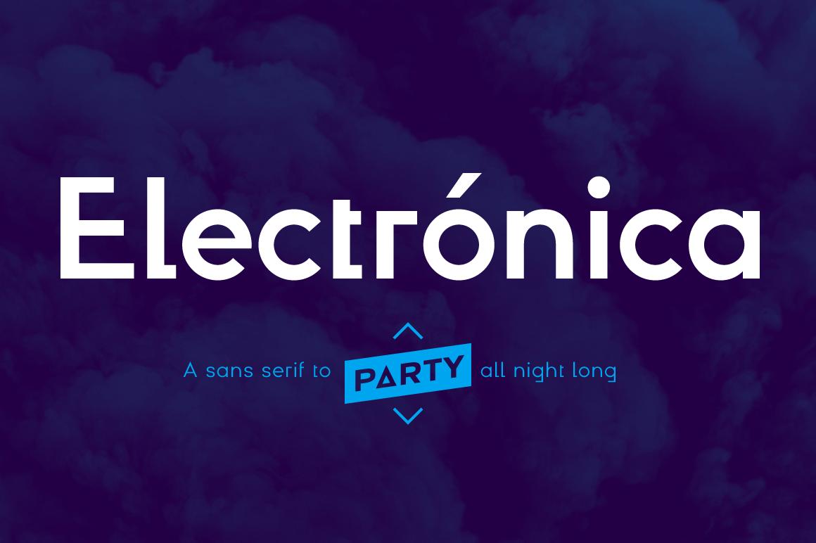 Electrónica Family Font