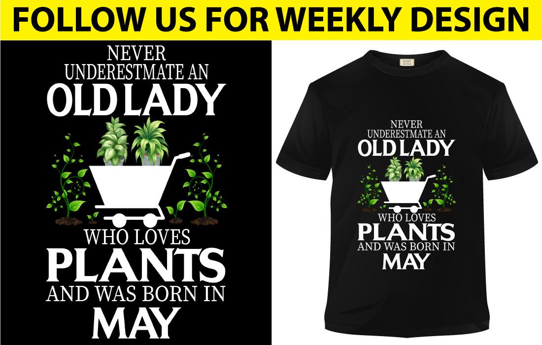 Old Lady Who Loves Plants and Was Born in May
