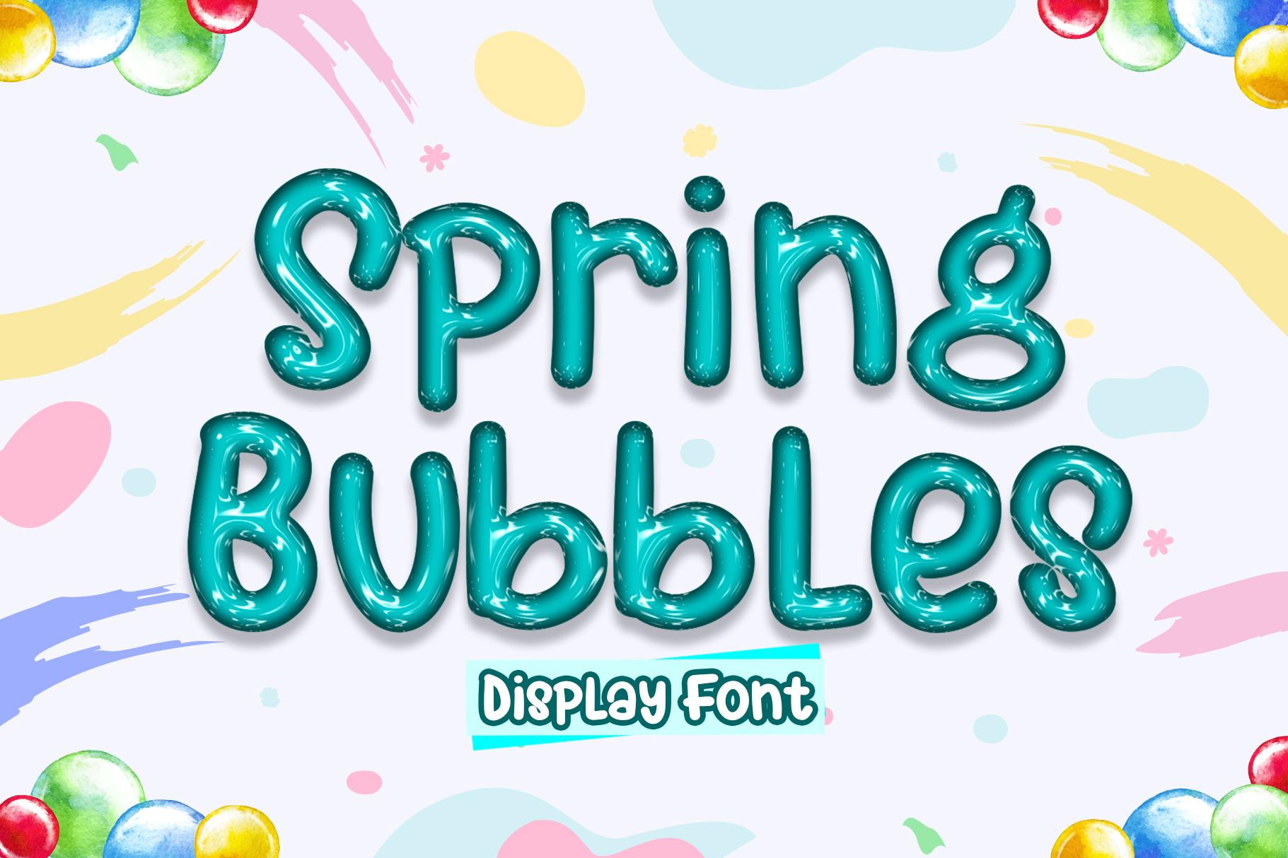 Spring Bubbles Font
