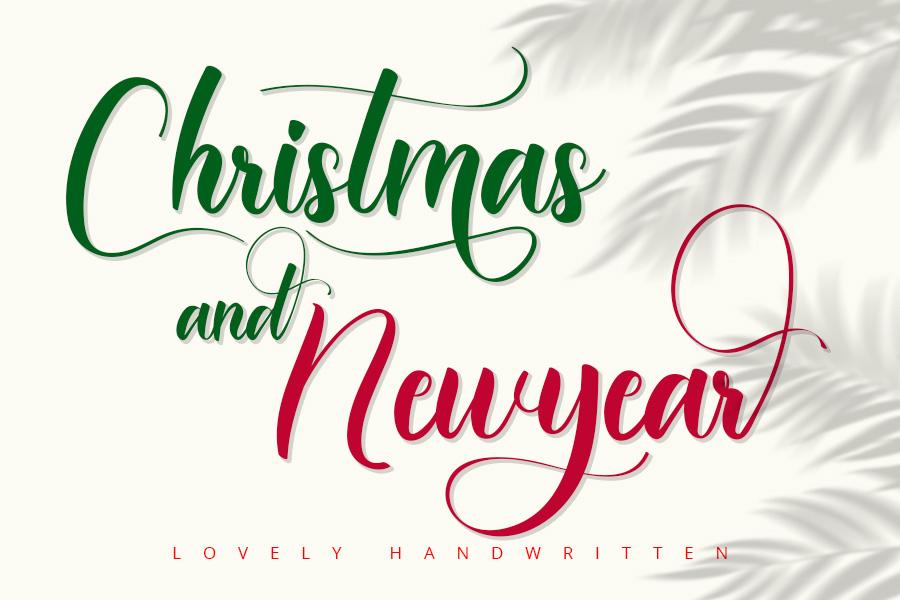 Christmas and New Year Font