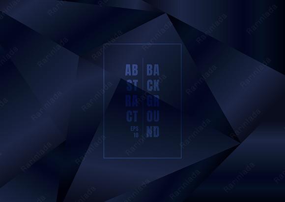 Abstract Elegant Dark Blue Polygon
