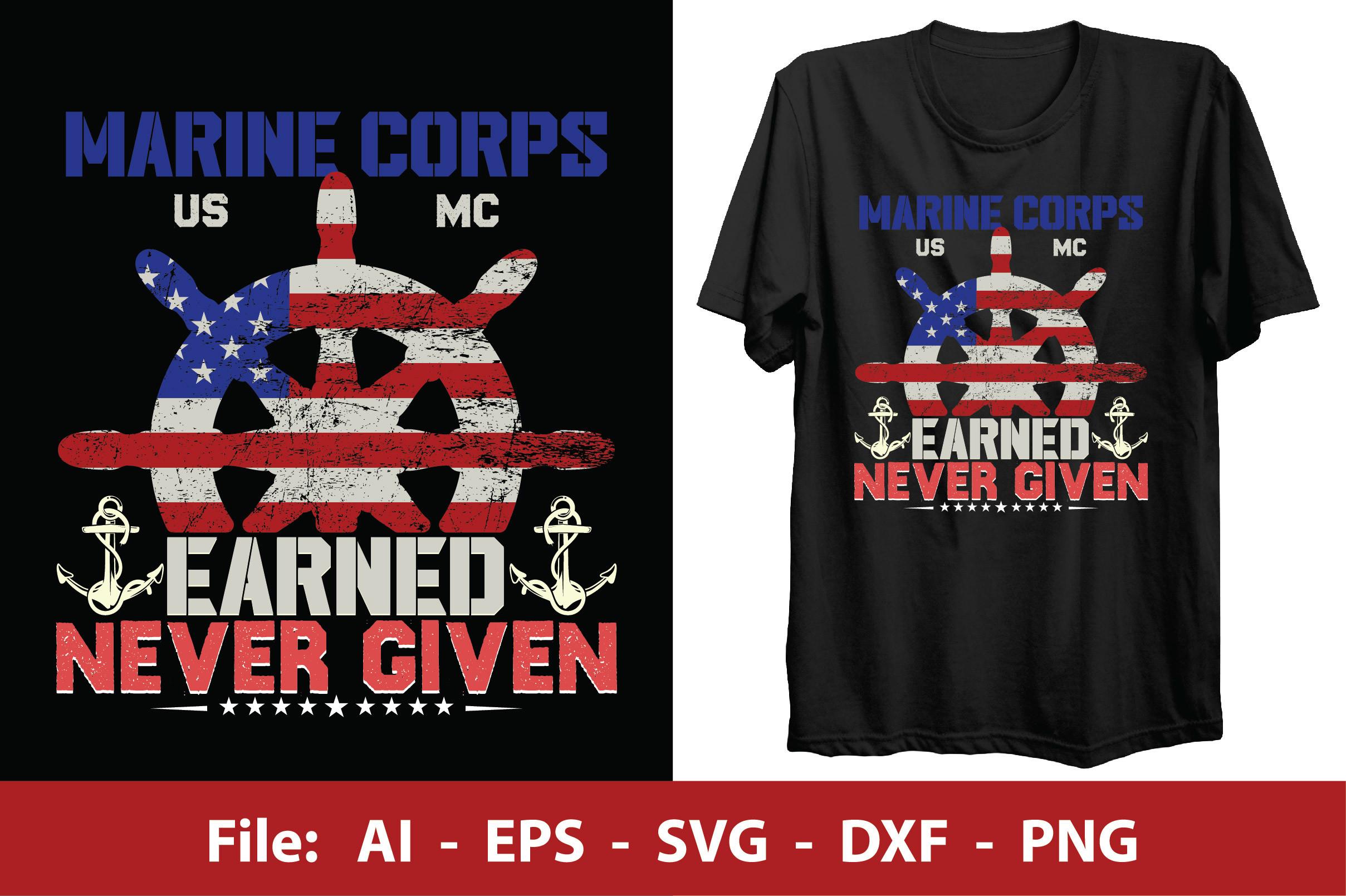 USMC Marine Corps Vector T-shirt Design