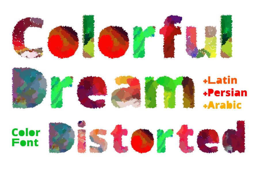 Colorful Dream Distorted Font