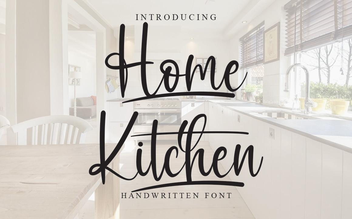 Home Kitchen Font