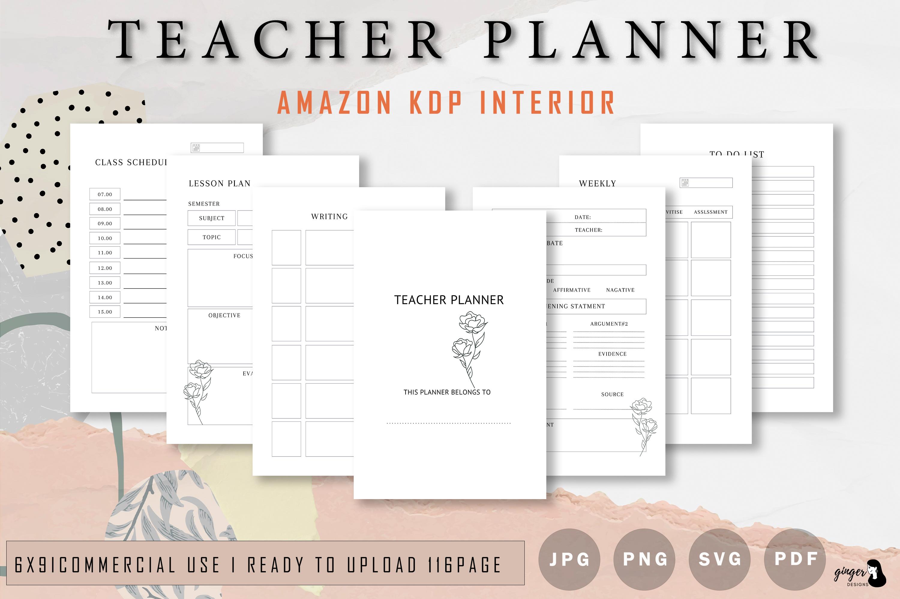 Teacher Planner Kdp Interior