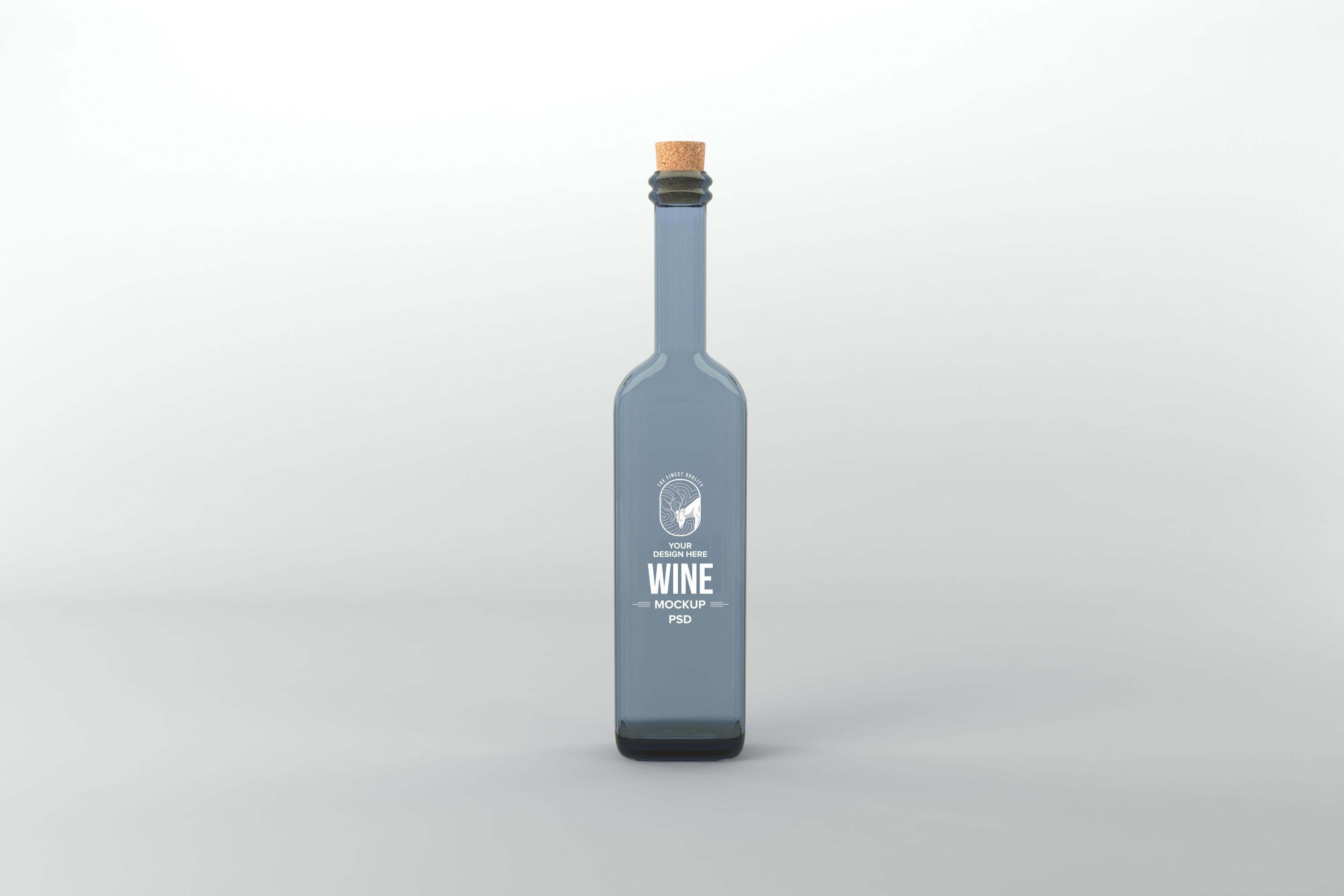Wine Bottle Mockup