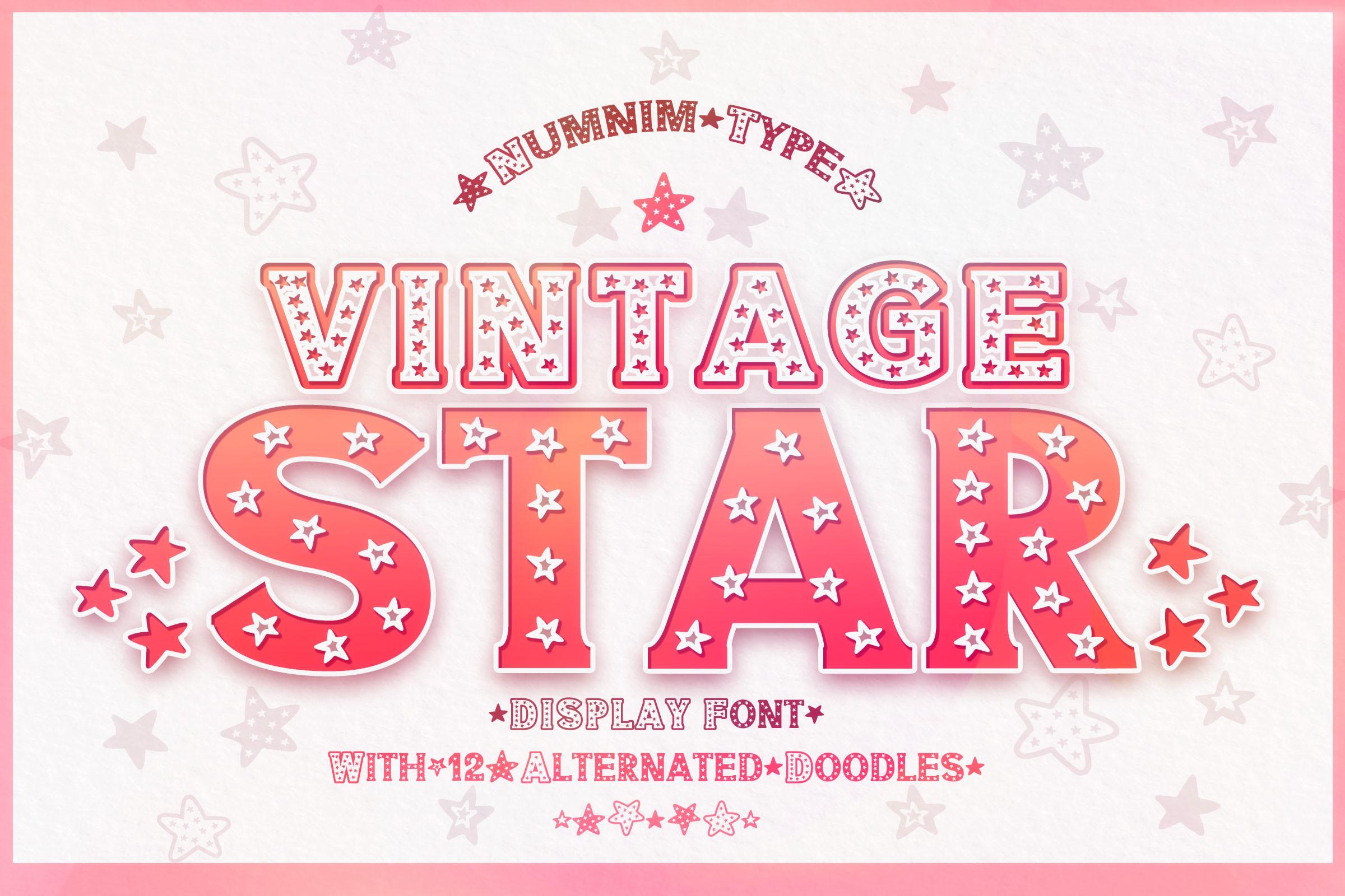 Vintage Star Font