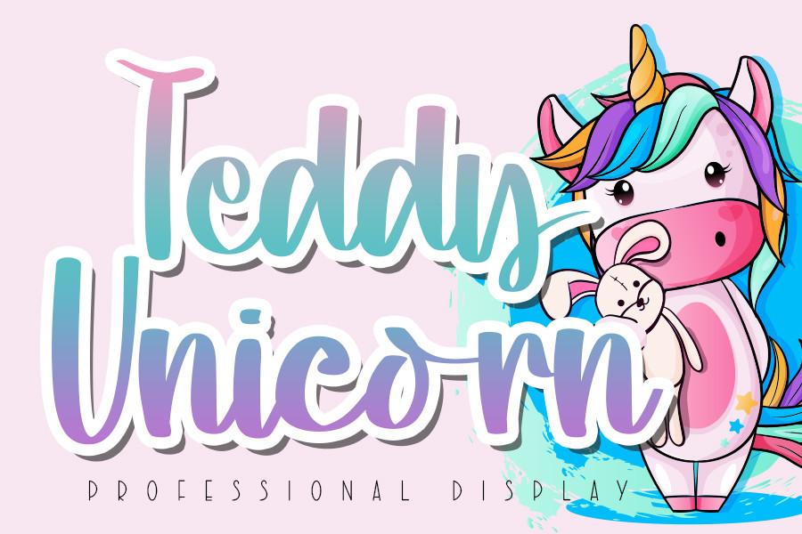 Teddy Unicorn Font