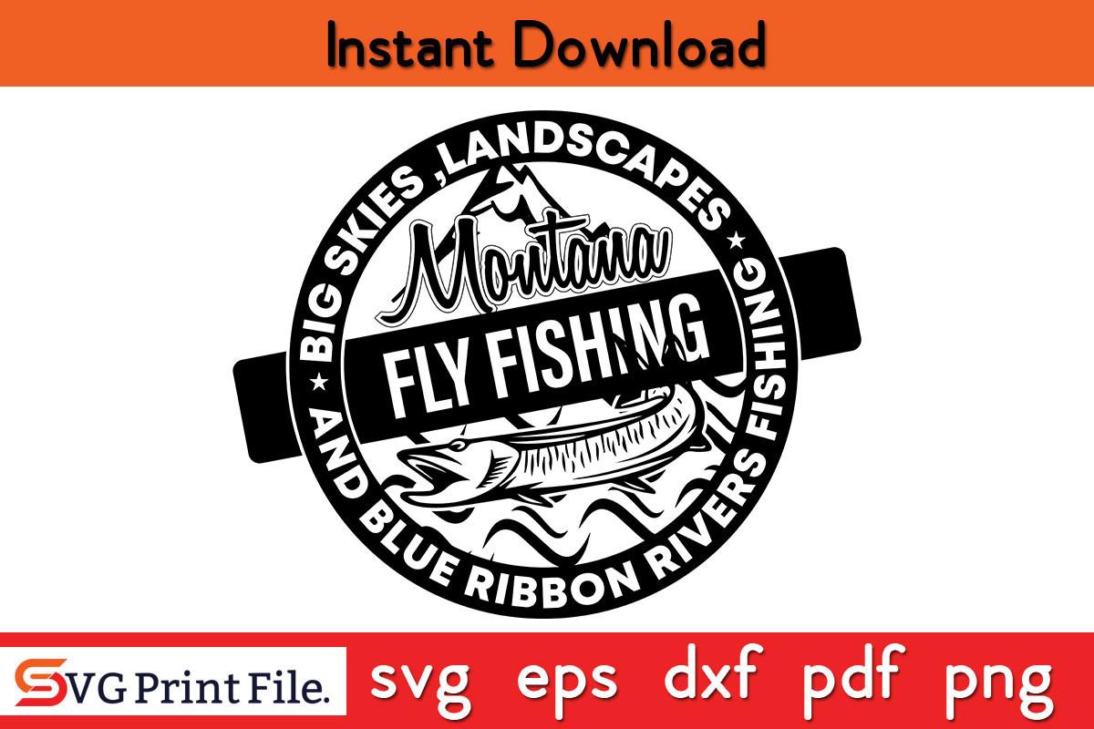 Montana Fly Fishing SVG