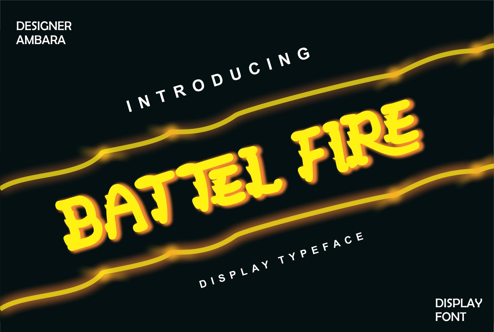 Battel Fire Font