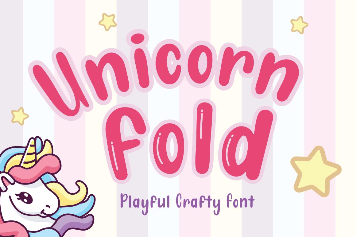 Unicorn Fold Font