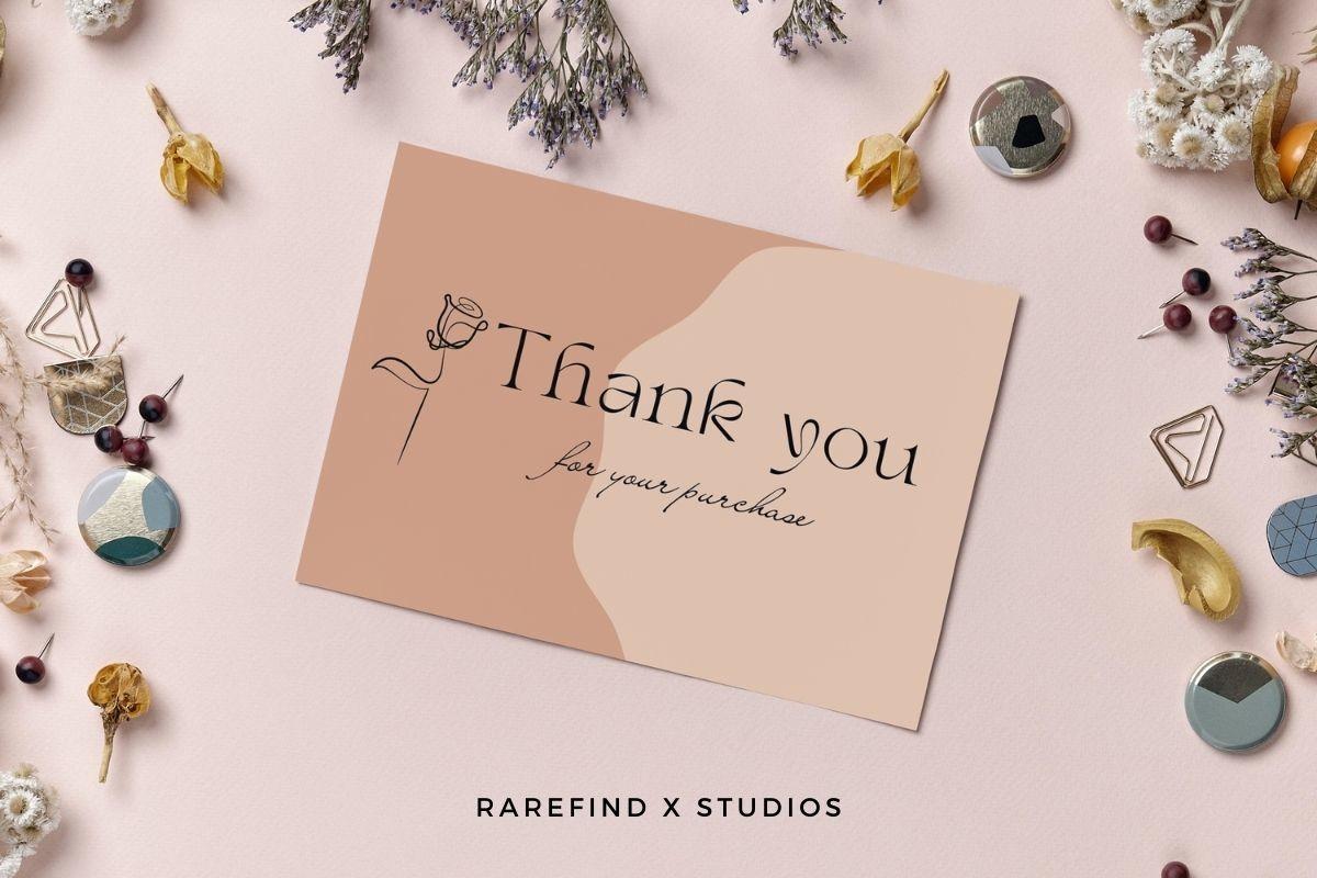 Neutral Business Thank You Card Template
