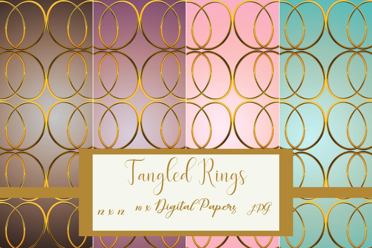 Tangled Rings Digital Papers