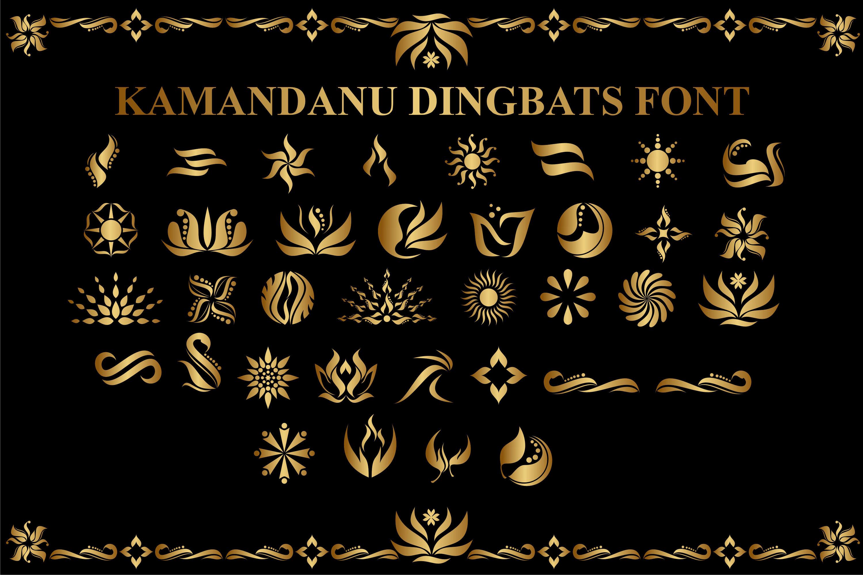 Kamandanu Dingbats Font