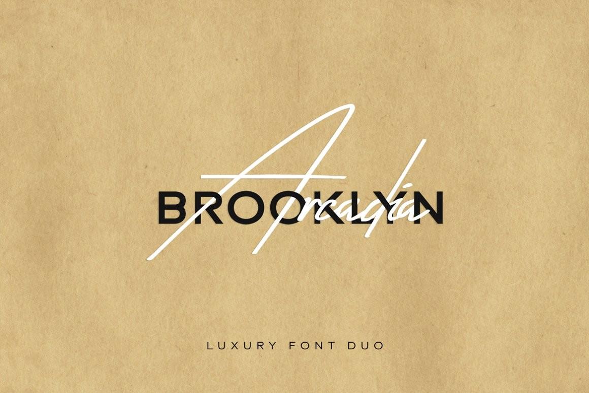 Arcadia & Brooklyn Font